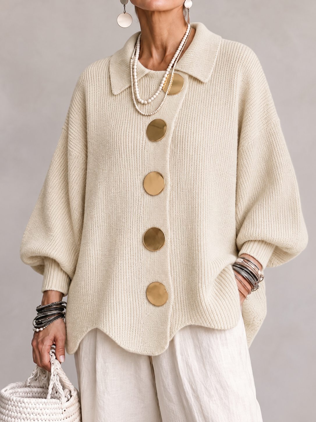 ARDELLE | Cardigan ample à col