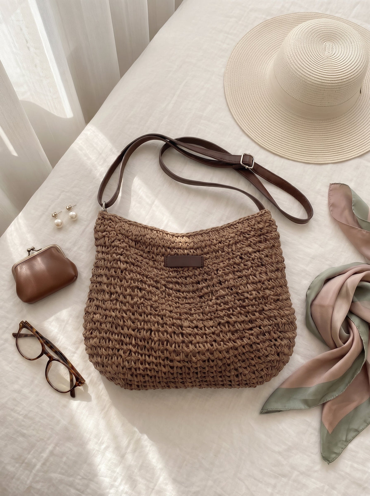Sac femme tressé élégant Simona
