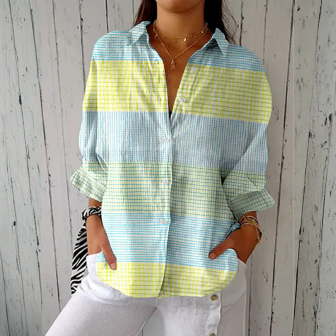 Holly™ | Blouse à carreaux pastel – mode femme