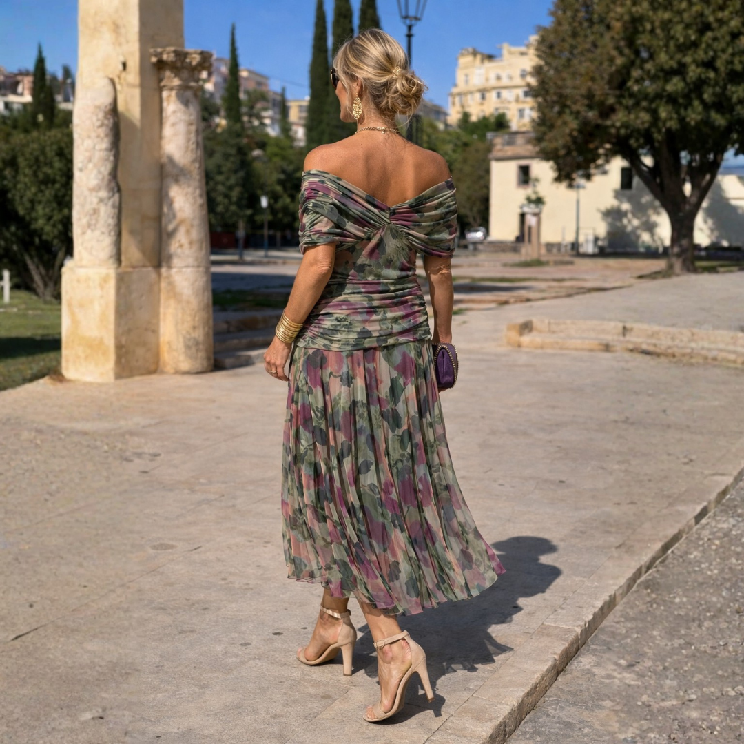 Lydia | Robe longue épaules dénudées