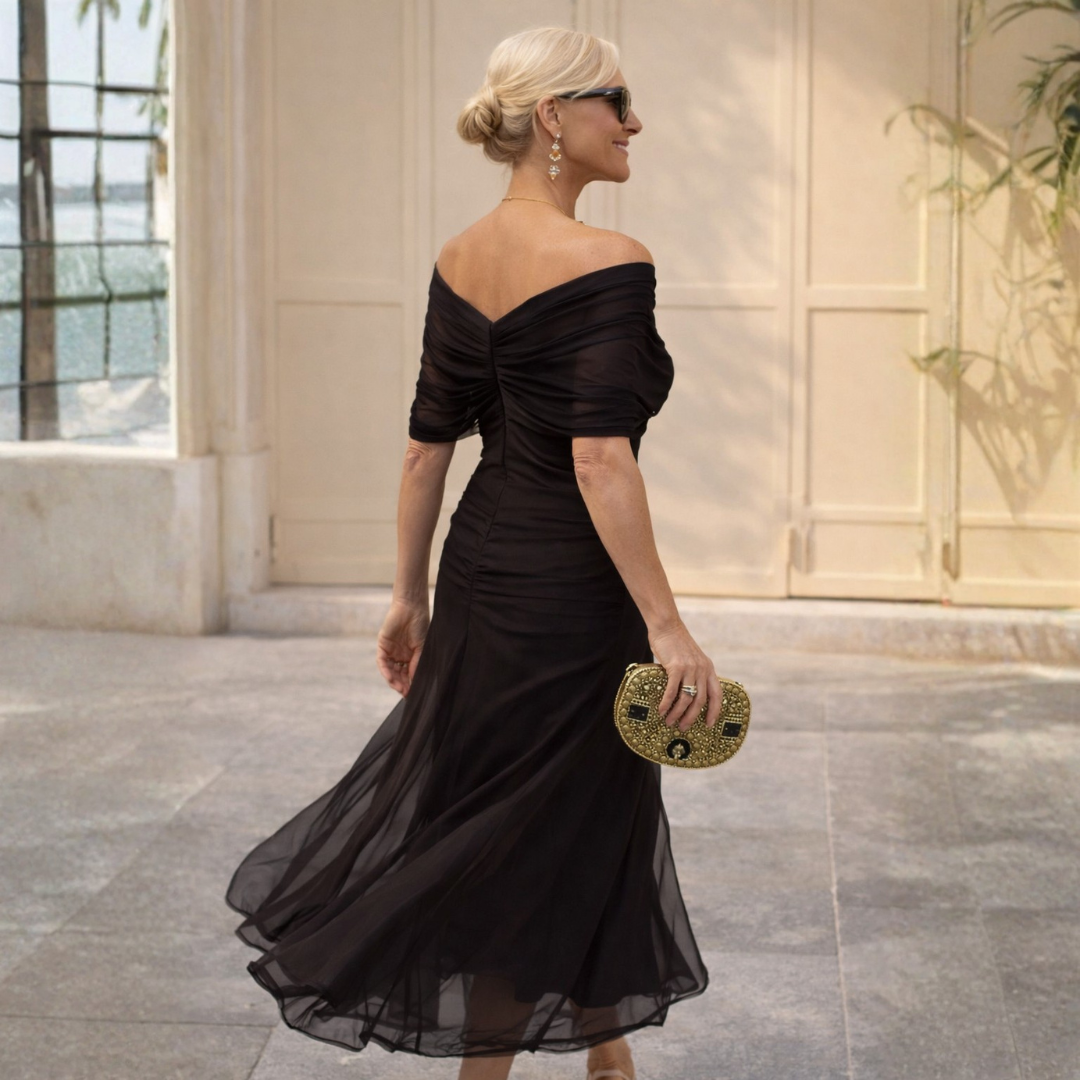 Lydia | Robe longue épaules dénudées