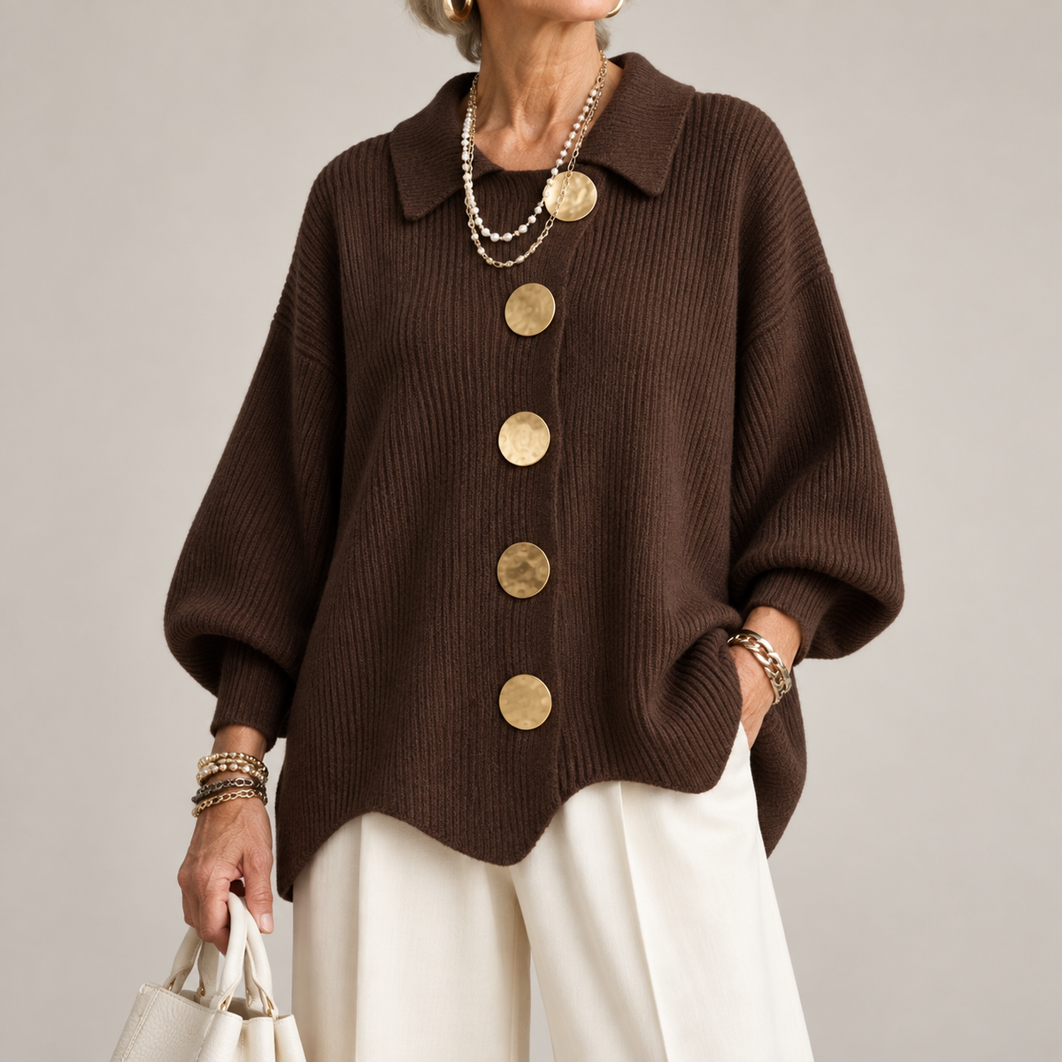 ARDELLE | Cardigan ample à col