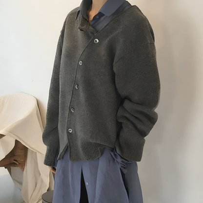 LUNA | Cardigan à boutons asymétriques