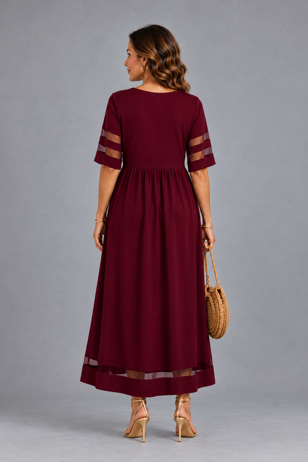 Aubrey™ – Robe midi qui affine le ventre
