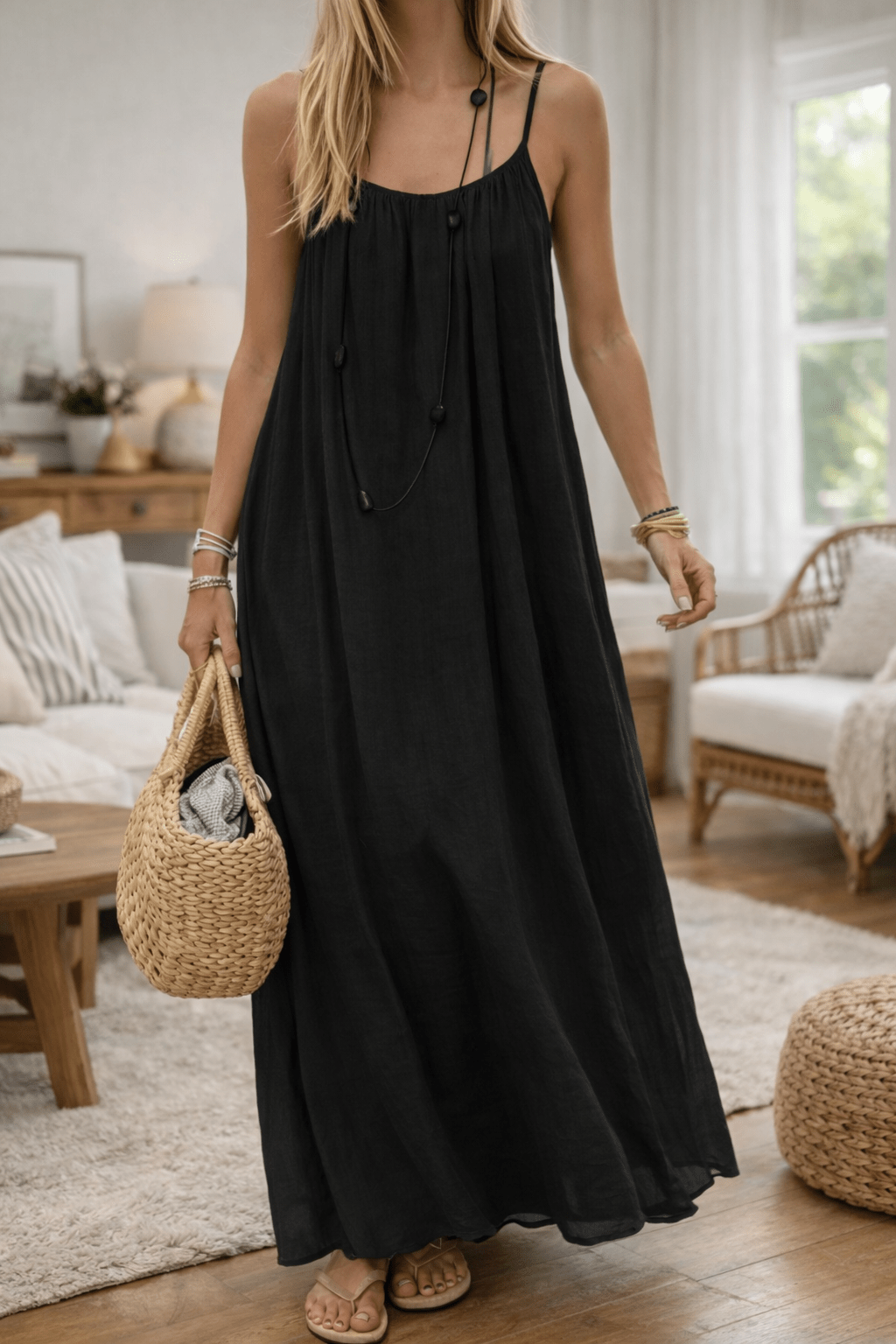 Robe maxi dos nu femme élégante