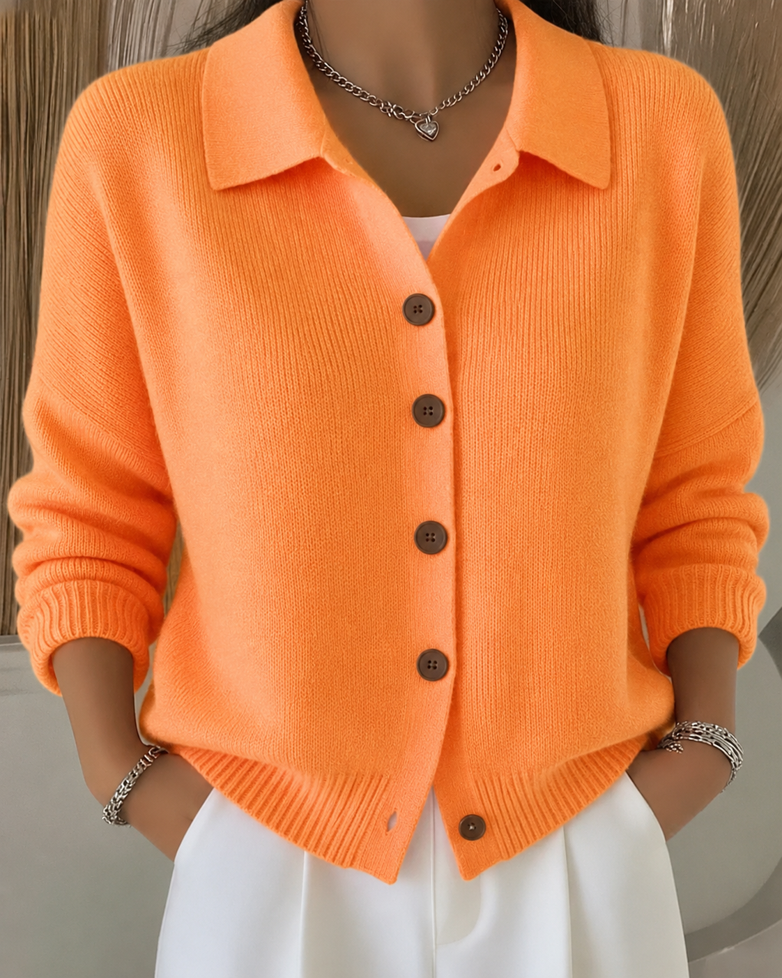 SIENNA | Cardigan à col
