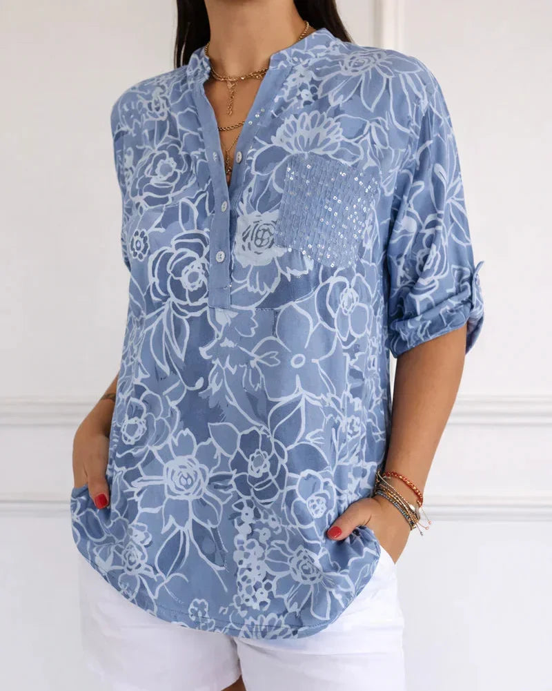 Avery | Blouse élégante avec poche – mode femme