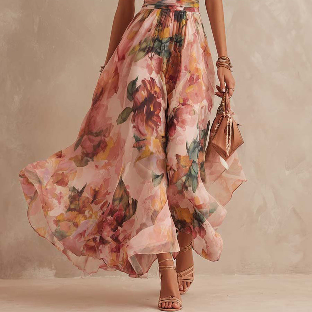 ELWIRA | Robe fleurie asymétrique à une épaule