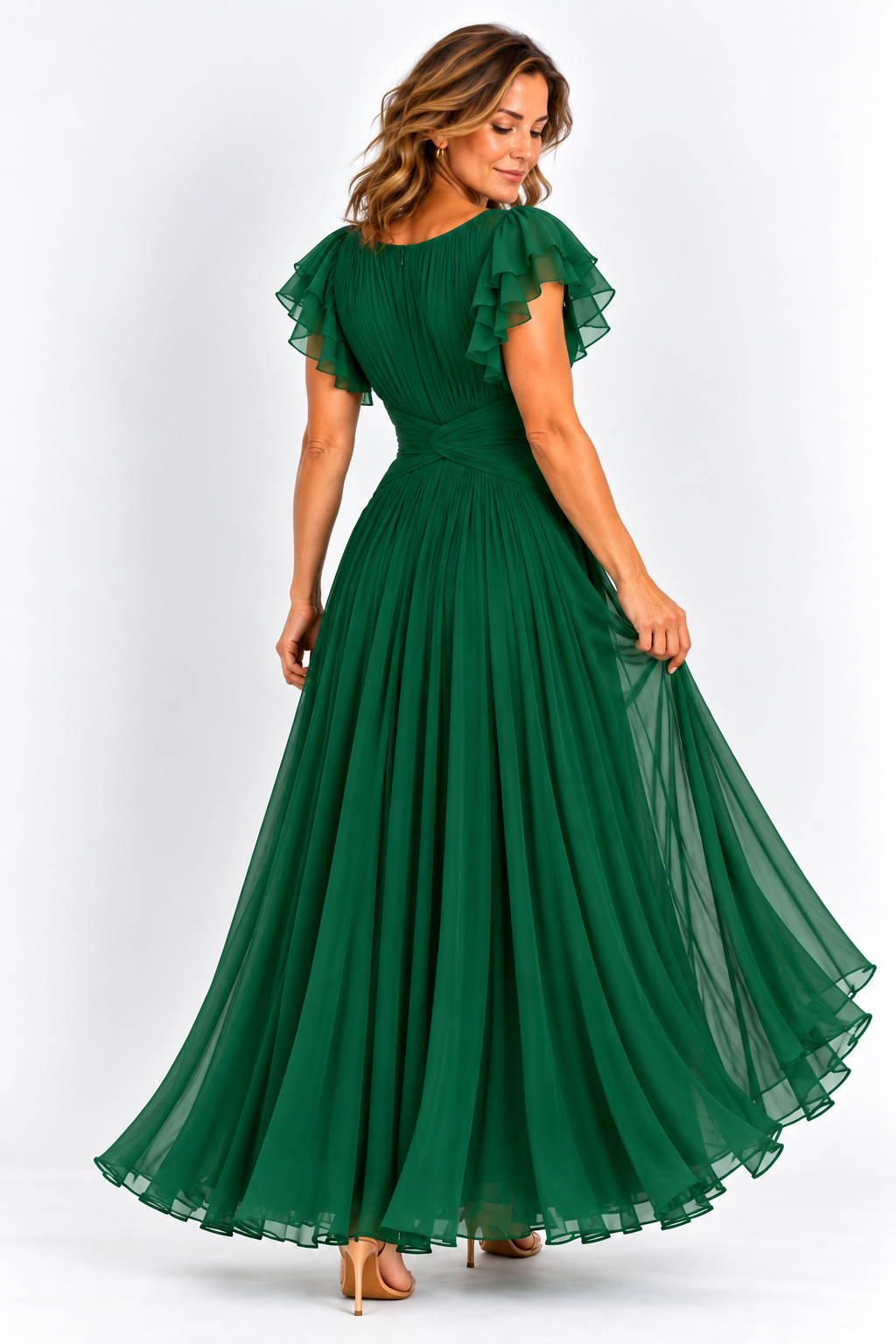SAMANTA | Robe élégante plissée