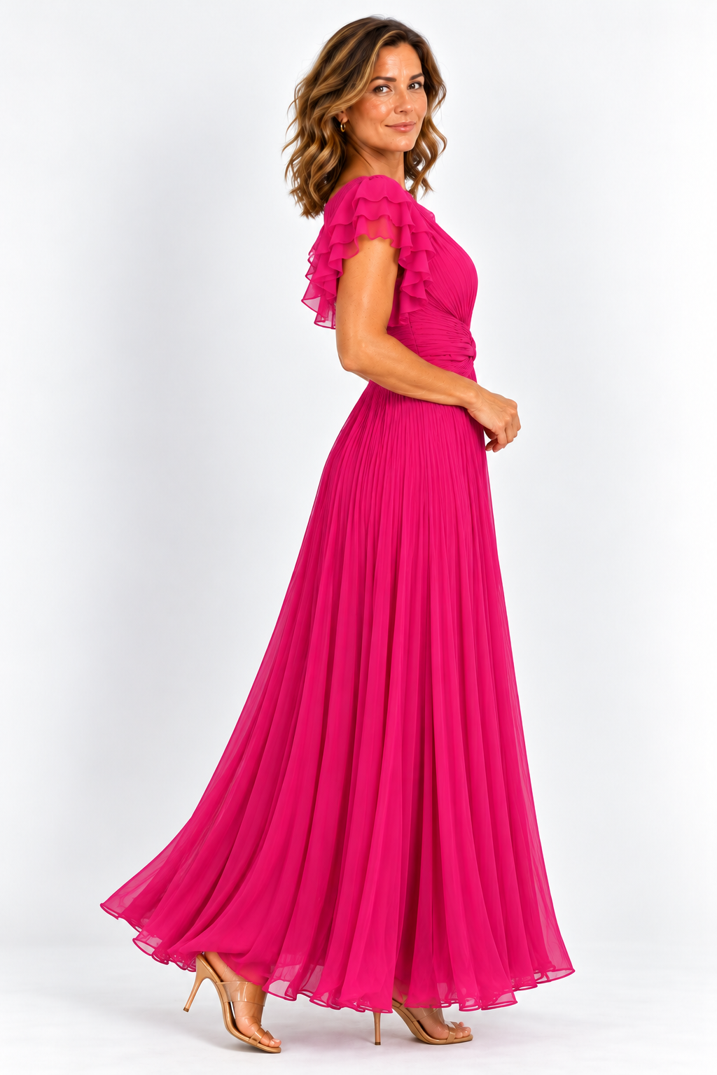 SAMANTA | Robe élégante plissée