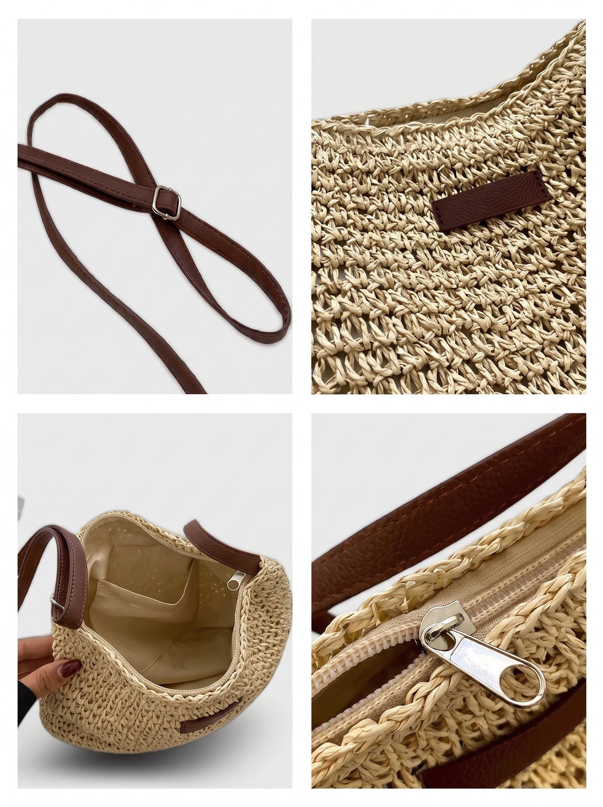 Sac femme tressé élégant Simona