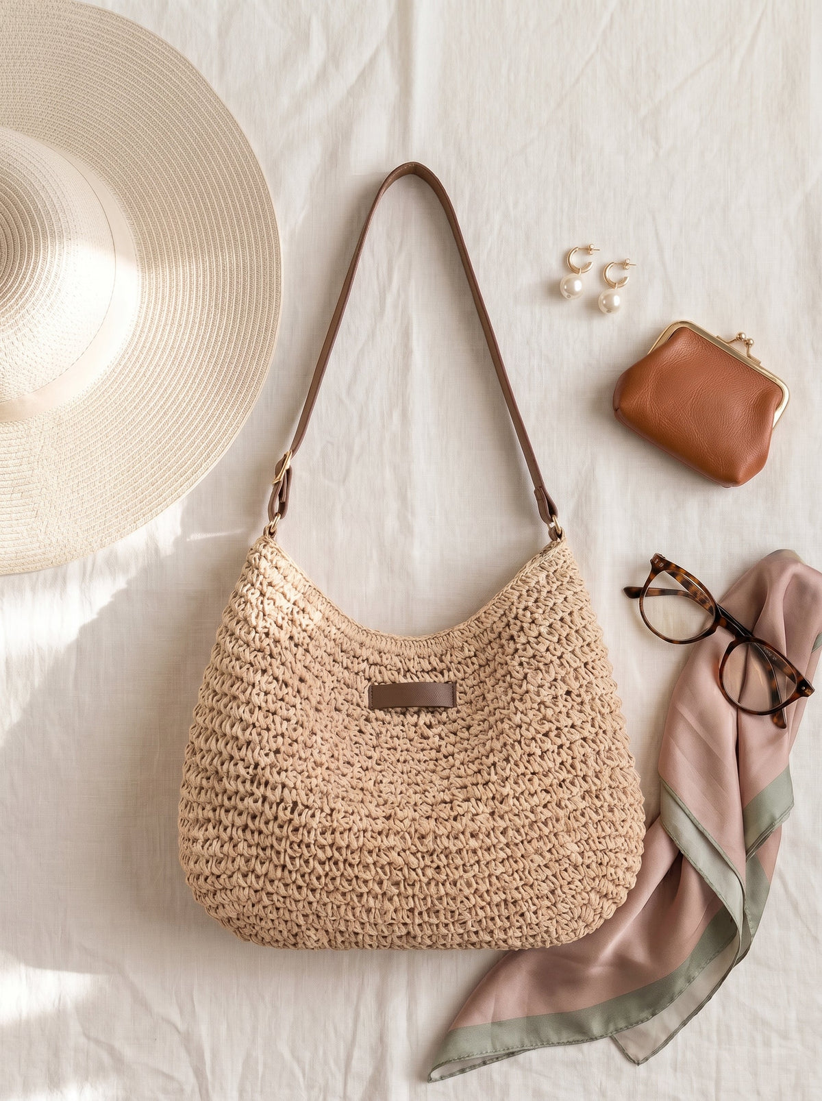 Sac femme tressé élégant Simona