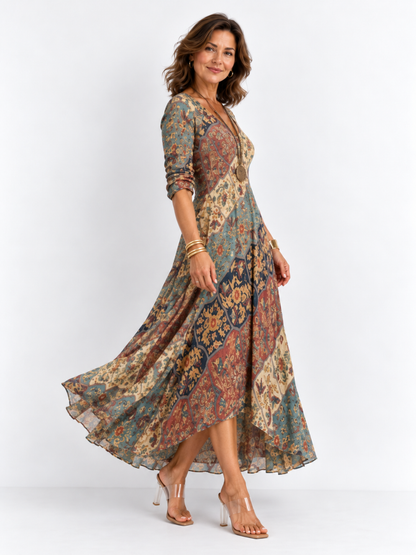LYDIA | Robe longue fluide à la coupe souple