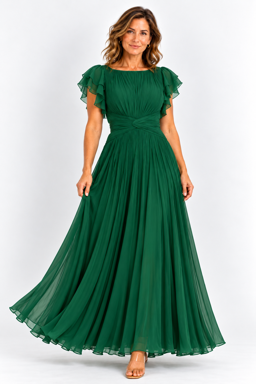 SAMANTA | Robe élégante plissée
