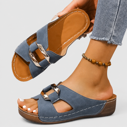 Sandales chic à boucle
