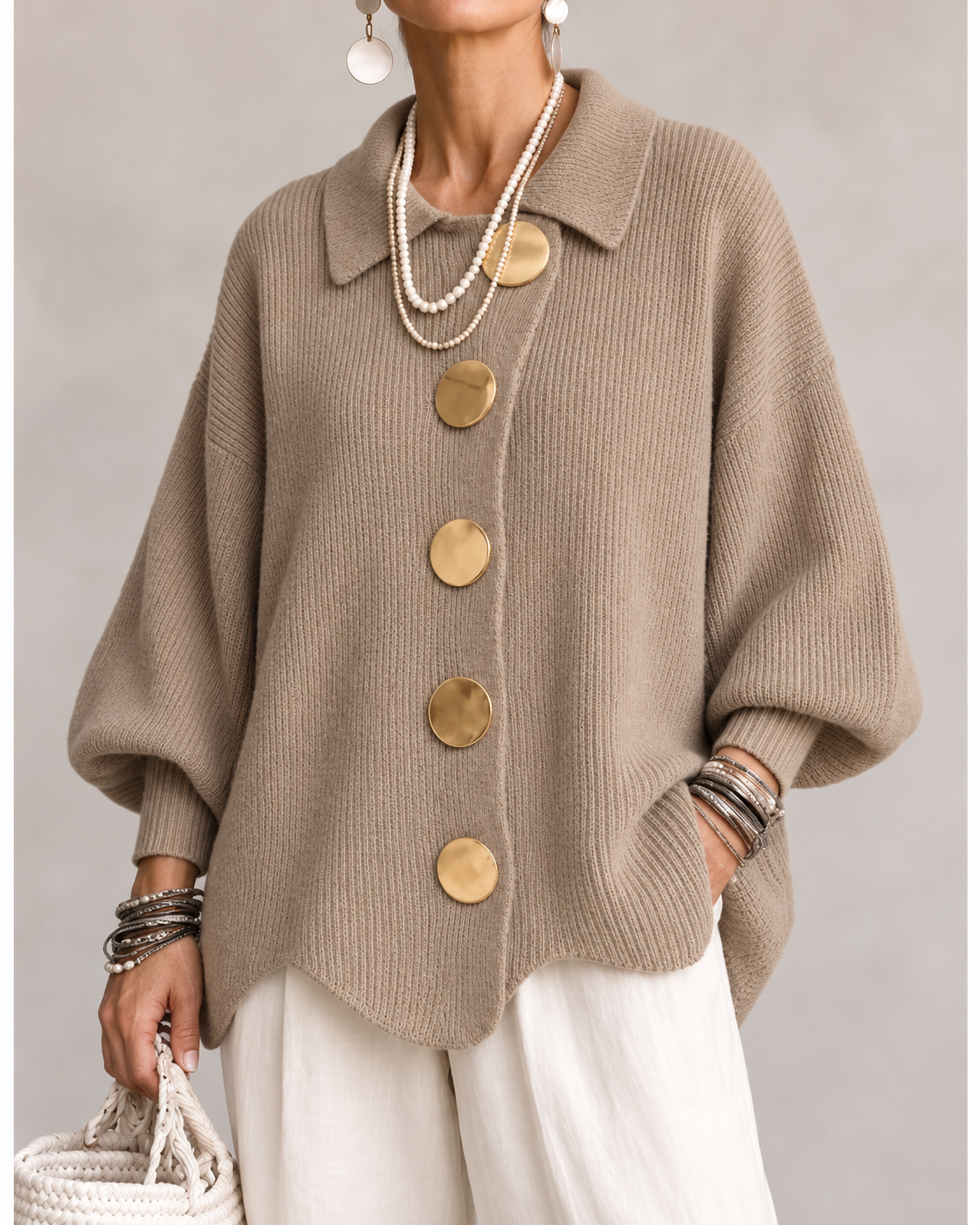 ARDELLE | Cardigan ample à col