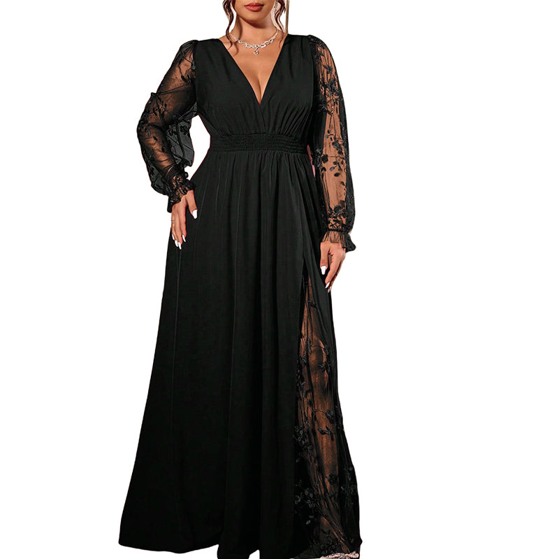 CELESTE | Robe longue romantique en dentelle