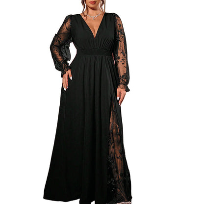 CELESTE | Robe longue romantique en dentelle