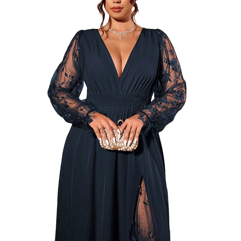 CELESTE | Robe longue romantique en dentelle